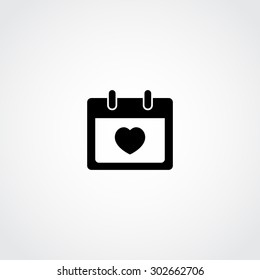 Calendar Icon - Valentine's day