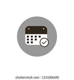 calendar icon. vector