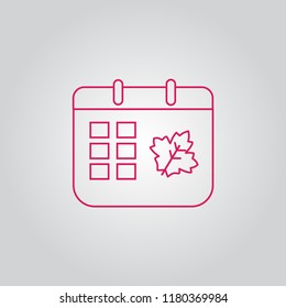 Calendar icon vector