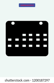 Calendar icon, Vector