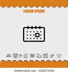 Calendar icon vector