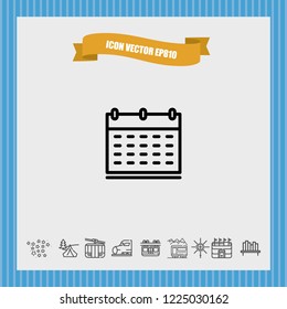 Calendar icon vector