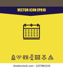 Calendar icon vector