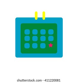 Calendar icon, vector