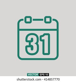 Calendar icon vector