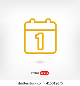 Calendar icon vector