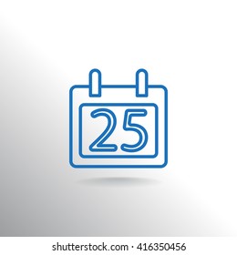 Calendar icon vector
