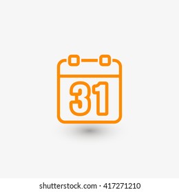 Calendar icon vector