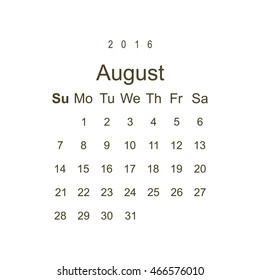 Calendar Icon Vector