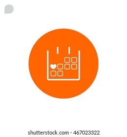  Calendar icon vector .