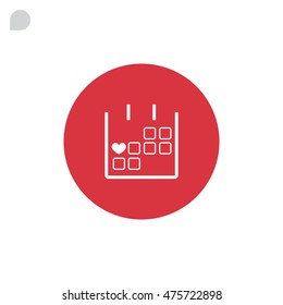  Calendar icon vector .