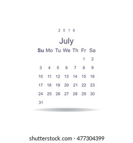 Calendar Icon Vector