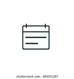Calendar icon, Vector