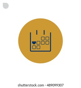  Calendar icon vector .
