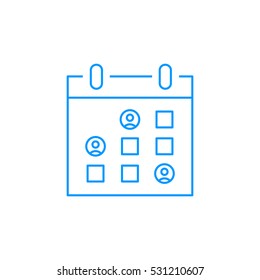  Calendar icon vector .