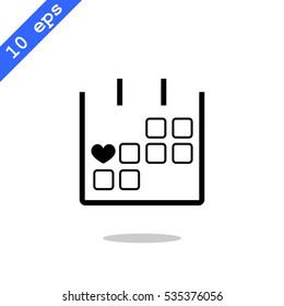  Calendar icon vector .