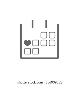  Calendar icon vector .