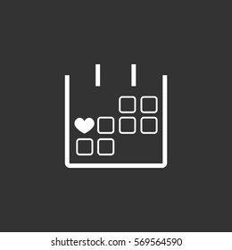  Calendar icon vector .