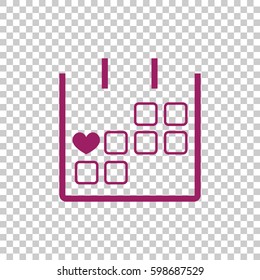  Calendar icon vector .