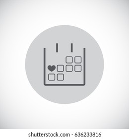  Calendar icon vector .