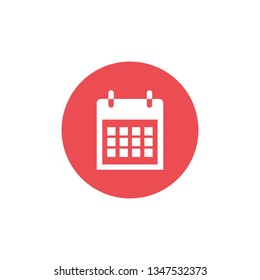 calendar icon vector, best vector icon with flat design style