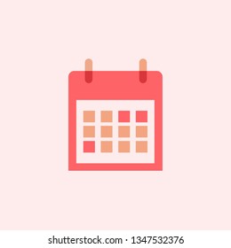 calendar icon vector, best vector icon with flat design style