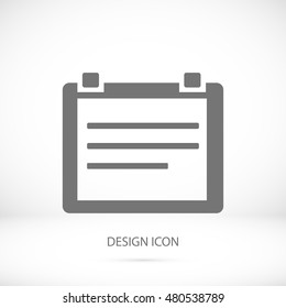 Calendar icon, vector best flat icon, EPS