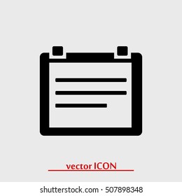Calendar icon, vector best flat icon, EPS