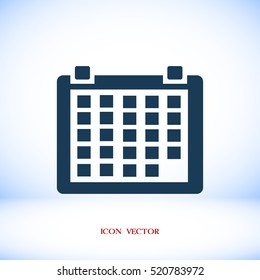 calendar icon, vector best flat icon, EPS