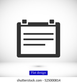 Calendar icon, vector best flat icon, EPS