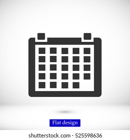 calendar icon, vector best flat icon, EPS