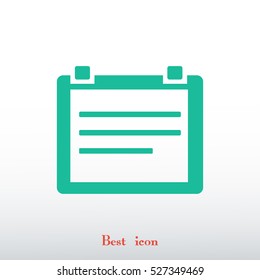 Calendar icon, vector best flat icon, EPS