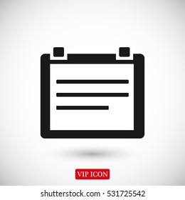 Calendar icon, vector best flat icon, EPS
