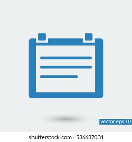 Calendar icon, vector best flat icon, EPS