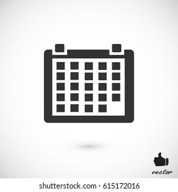 calendar icon, vector best flat icon, EPS