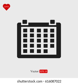 calendar icon, vector best flat icon, EPS