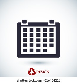 calendar icon, vector best flat icon, EPS