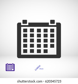 calendar icon, vector best flat icon, EPS