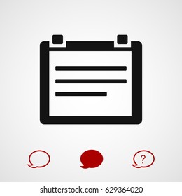 Calendar icon, vector best flat icon, EPS