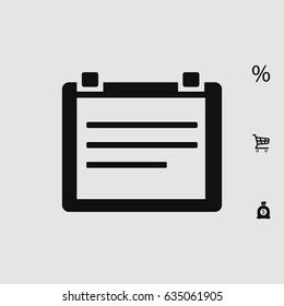 Calendar icon, vector best flat icon, EPS