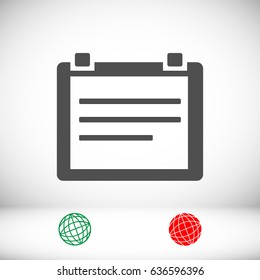 Calendar icon, vector best flat icon, EPS