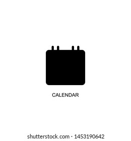 calendar icon vector black design