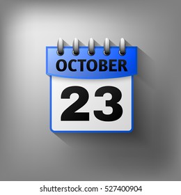 Calendar icon vector blue. Isolated on a gray background. Symbol Calendar for your website design, logo, application user interface.