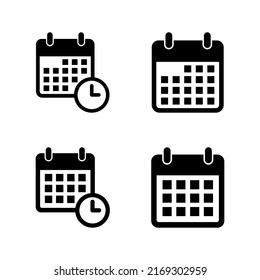 Kalendersymbol, Vektorgrafik. Kalanderzeichen und Symbol. Symbol planen