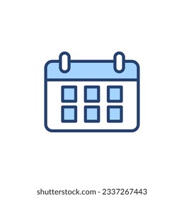 Calendar icon vector. Calender sign and symbol. Schedule icon symbol