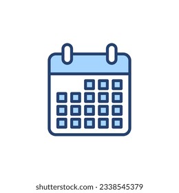 Calendar icon vector. Calender sign and symbol. Schedule icon symbol