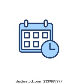 Calendar icon vector. Calender sign and symbol. Schedule icon symbol