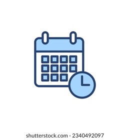Calendar icon vector. Calender sign and symbol. Schedule icon symbol
