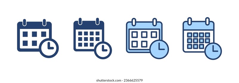 Calendar icon vector. Calender sign and symbol. Schedule icon symbol