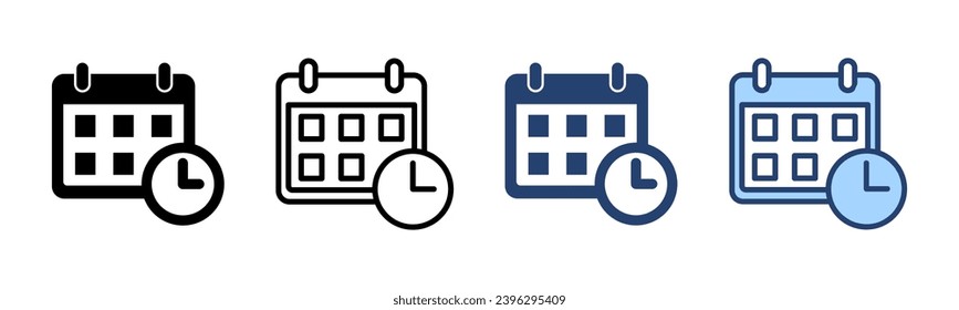 Calendar icon vector. Calender sign and symbol. Schedule icon symbol